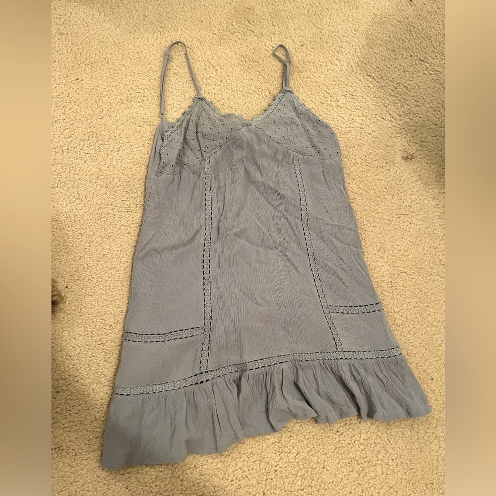 Island Gypsy blue dress size small with cute bow in back!